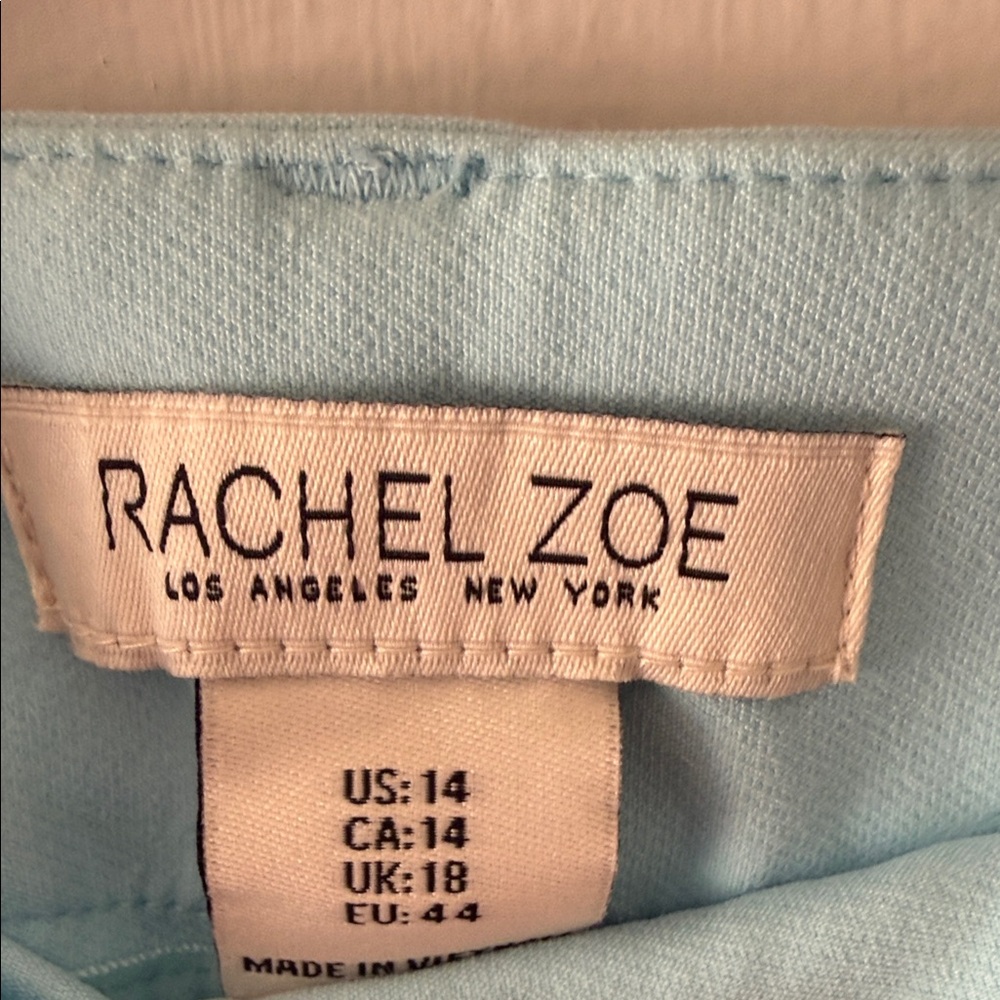 Rachel Zoe Sky Blue Cropped Wide Leg - Picture 2 of 6